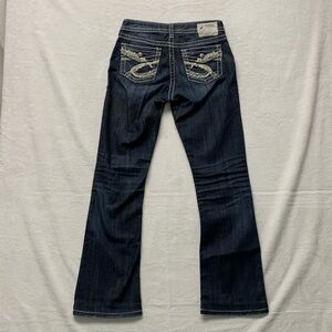 Silver Natsuki flap dark denim 27 X 33
